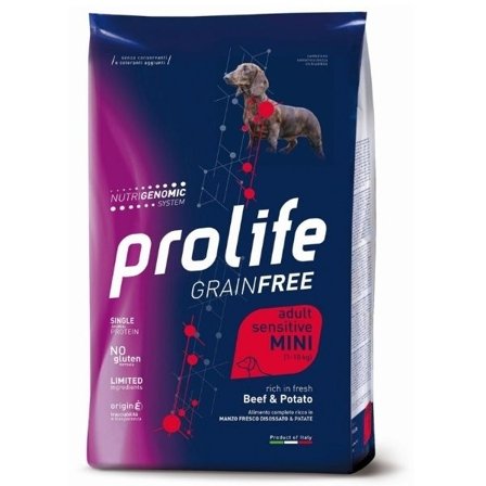 Prolife Grain Free Adult Sensitive Beef & Potato Cibo Secco Per