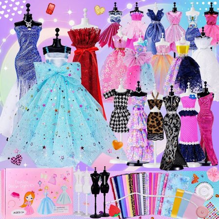 Designer Sæt - DIY Håndværkssæt - Gave til Piger i Alderen 6 til 12