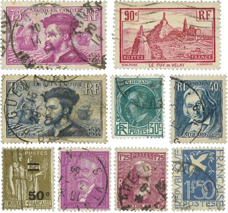 Frankrig 1933-1934 - YT 290-298 - Stemplet