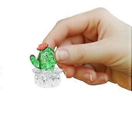 Pieni hartsikaktusauto koriste sarja keskikonsolille