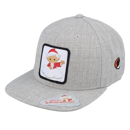 Kinder Unser Sandmännchen - Grau snapback Cap - Kinder Sandmännchen Patch Heather Grey Snapback @ Hatstore
