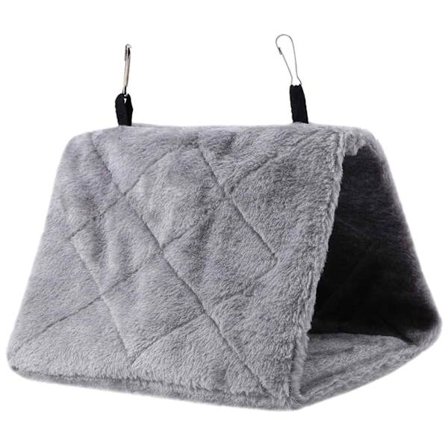 Fugle hængekøje til bur Vinter Varm Rede Plys telt Skjul Papegøje-hytte til at sove Leg og hvile