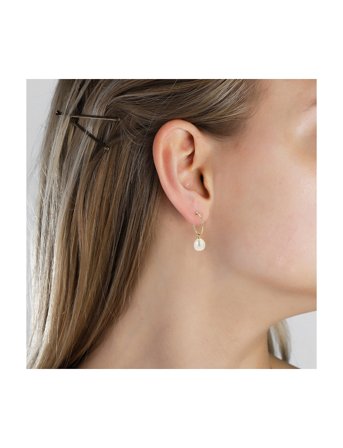 Pilgrim Eila Pearl Earrings - Gold - ONE SIZE