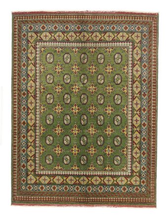 Tapis Afghan Fine 150X191 Marron/Jaune Foncé (Laine, Afghanistan)