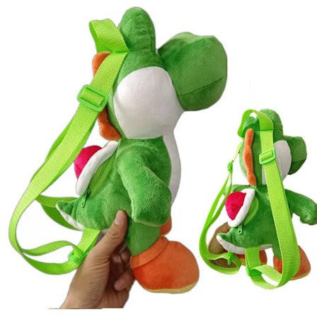 Mario Bros Yoshi Stor Ryggsekk Plysj, Flerfarget{EE}
