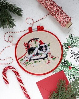 Broderikit Billede Julekaos - Abris Art