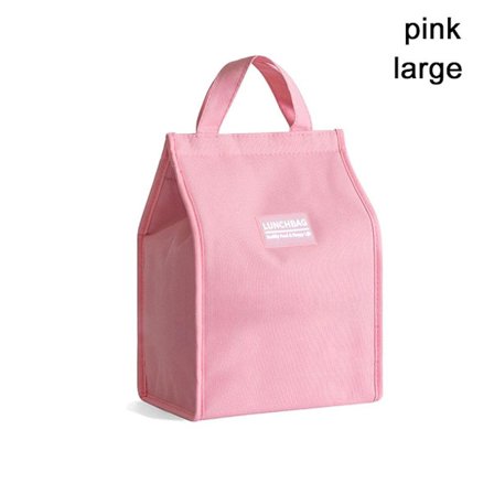 Isolerad Thermal Bag Kylväska Lunchväska ROSA LARGE