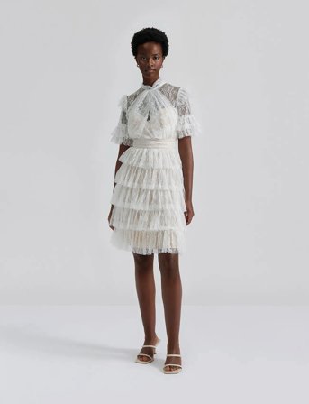 Malina Liona Dress - White - XS