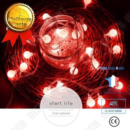 Lampa - TD - Féérique - Röd - 12 meter - Utomhus