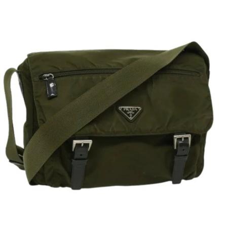 Prada Vintage Pre-owned Shoulder Tas , Groen , Dames , Maat: ONE Size Vintage Tassen