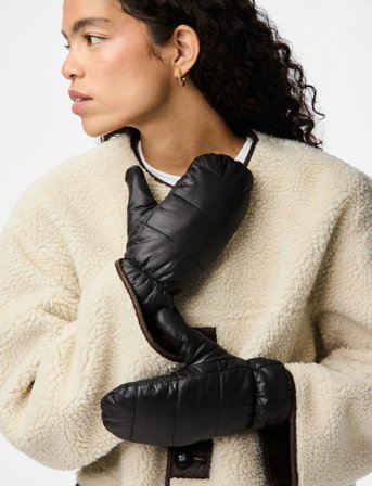 Pieces Pcjolara Mittens Fp Bc - Black - S