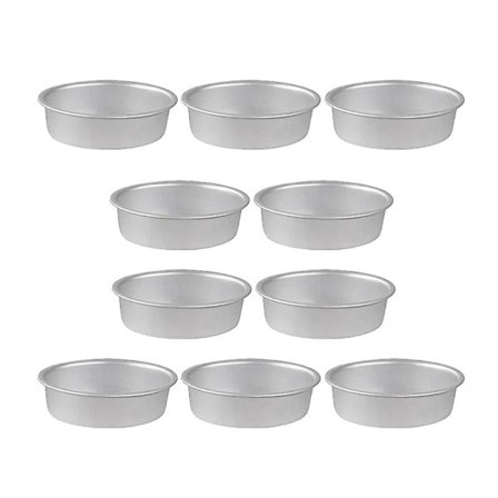10 stk Mini Oval Eggformet Aluminiumslegering Ostebrett Kakeform Brødform Paiform Pudding Geléform