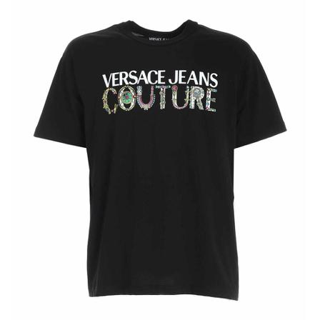 Versace Jeans Couture T-Shirts Sort, Herre, Størrelse: L
