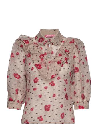 Disa Blus Långärmad Multi/mönstrad Custommade