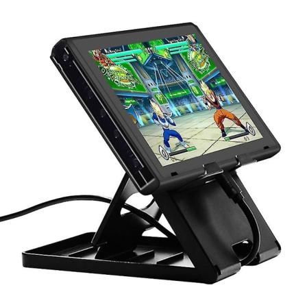 Huippulaatuinen telineen jalusta, taitettava pelituoli Nintendo Switch -konsolille, kannettava monikulmainen pidike, kompakti peliteline