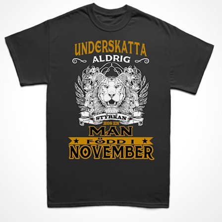 Födelsemånad T-shirt - perfekt present - född i november
