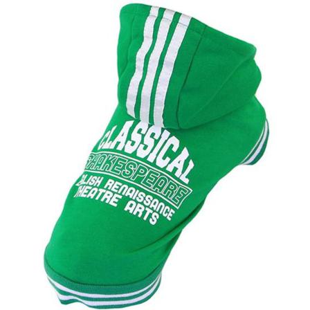 Grön Hoodie-tröja Hundtröja Green Xs