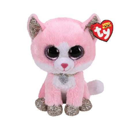 TY Gosedjur Fiona Mjukisdjur Rosa 15.5 CM