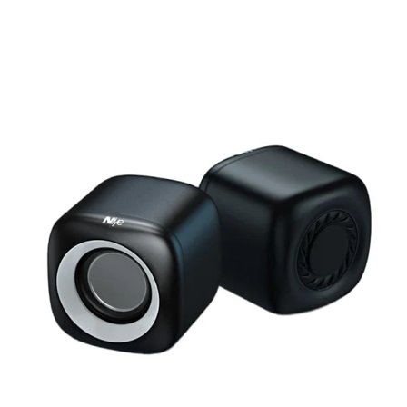 Svarte datamaskinhøyttalere Stereo Dyp Bass Lydbokshøyttalere