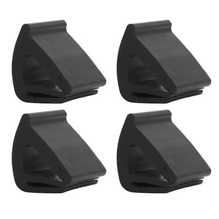 4 stk. Club Car forrude fastholdelsesclips sort gummi 102005801 til EZGO Club Cart [DB]