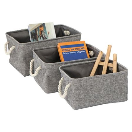 Fällbara förvaringskorgar Tvättkorg GRÅ M