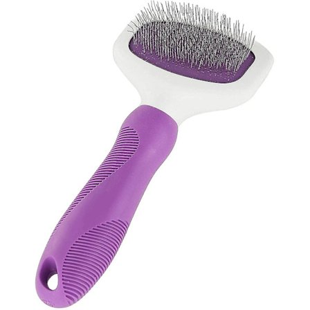 Poodle Pet Slicker Brush til små og store hunde - Pelsfjerner med roterende hoved | Fjerner effektivt og uden besvær filtre, matter og