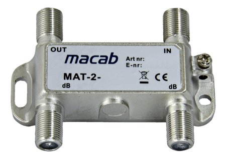 Televes 456033 Haaroitin F-liittimelle 16 dB, Antennimateriaalit