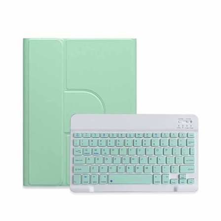 Mintgrønt Bluetooth-tastatur Magnetisk etui til iPad 10.2/10.5 (7./8./9. gen, Air 3, Pro 10.5)