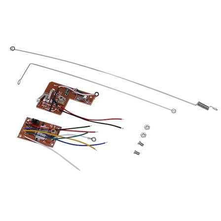 1 Setti 4ch 40mhz Kauko-ohjainlähetin & Vastaanotinkortti Antennilla DIY Rc Auto Robotti Kauko-ohjaukseen