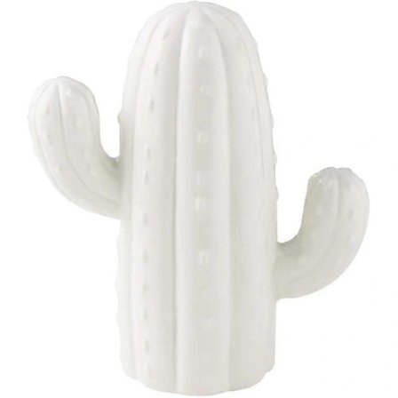 【PP】Keramisk Kaktus Sparegris, Dekoration til Stue og Vinskab, Gave. hvid