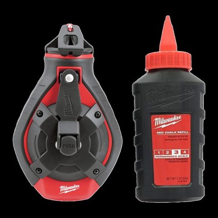 Milwaukee 4932498391 Snorslåen kraftig, med kritt Rød, Byggematerialer