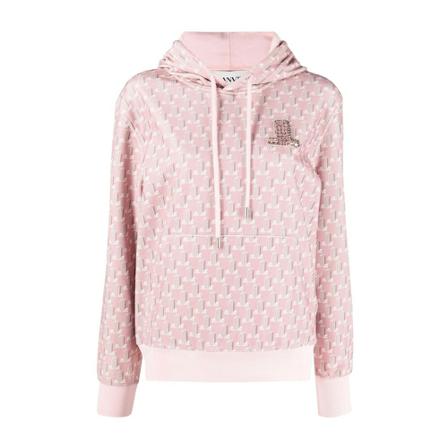 Lanvin, Rwho 90115159P225054 Hoodie Roze, Dames, Maat:S,polyester