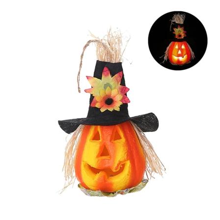 Jack-o-lantern Prydnad Pumpa Trädgård Trädgårdsskötsel Kreativ Present Skum Fönster Dekor Land Målad Keramik Pumpa black hat
