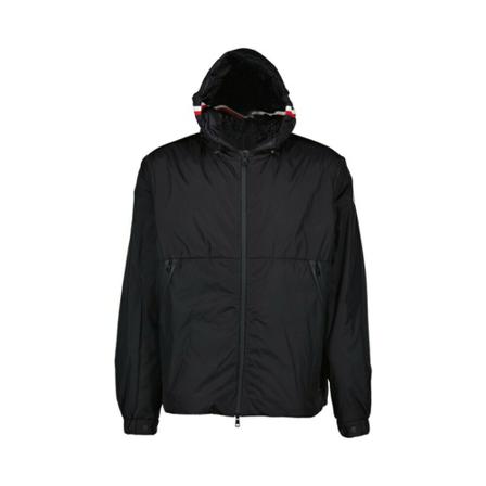 Moncler, Light Jackets Zwart, Heren, Maat:M