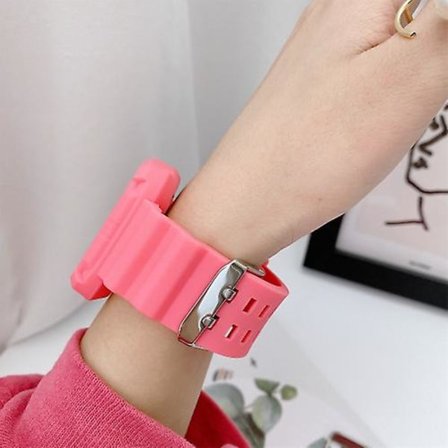 För Fitbit Versa 3 3d Silicone Integrated Watch Band LNK