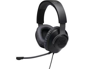 JBL Quantum 100 - Black - Bekvämt gamingheadset med avtagbar bommikrofon