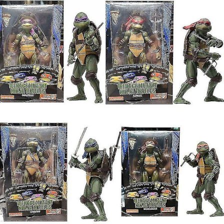 Ninja Turtles 1990 Film 7 Neca Tmnt Teenage Movable Toys Mutant Actionfigur[HK]