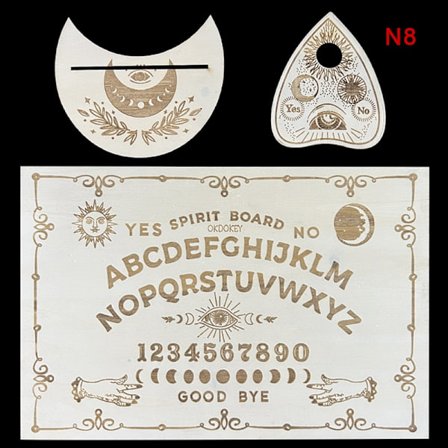Puun kaiverrettu Ouija Boa - Perfet - ennustuspöytä