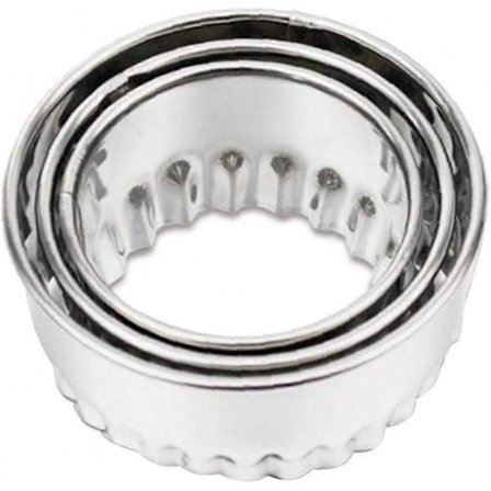 Dumplingsformare i rostfritt stål, kakskärare, munk-, muffins-, scones-, smörgås-, brödskorpsmakare, köksredskap 3 st