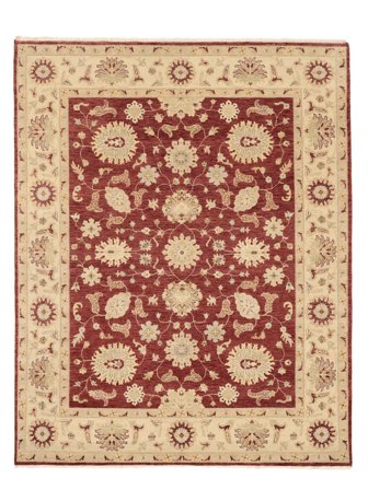 Hand Knotted Ziegler Rug 247X308 Dark Red/Orange