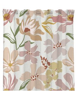 Multibåndslengde Lykke med trykt blomstermotiv 2-pk Hvit