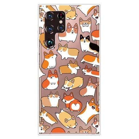 Deco Samsung Galaxy S22 Ultra skal - Tecknad Katt multifärg