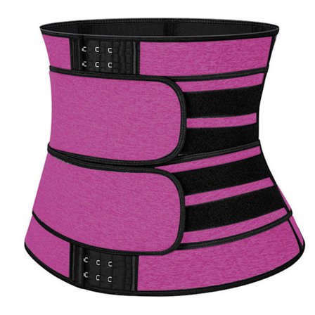 Kvinnor Waist trainer Korsett vettbälte Trimmer Träning Fitness rose red S