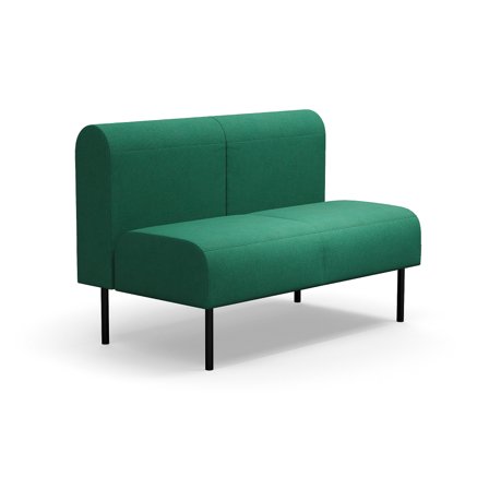 Modulsofa VARIETY, 2-Sitzer, Stoff Blues CSII, grün-türkis