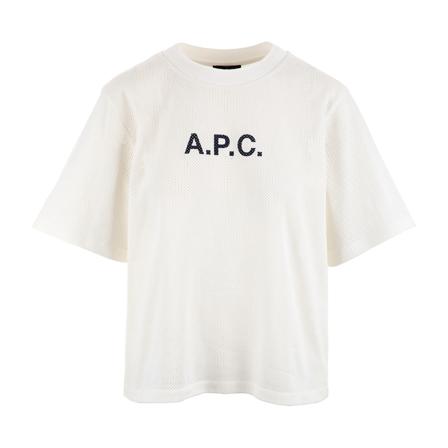 A.p.c., T-Shirts Beige, Dames, Maat:L