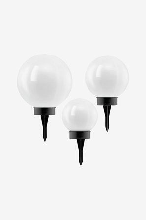 EGLO - Aurinko 3x Bollar Opal - Valkoinen - Aurinkokennovalaisimet - - Homeroom