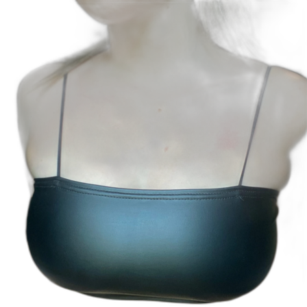 Svart bandeau tubtopp med tunna band