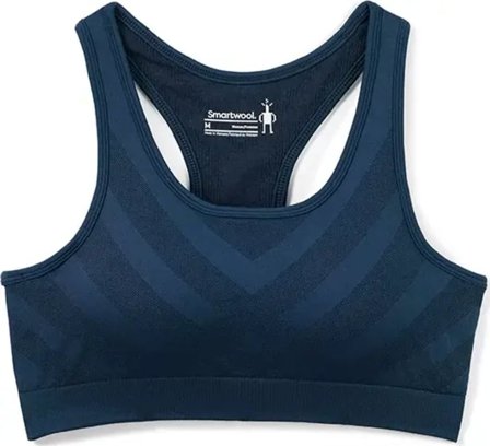 Smartwool Women's Merino Sport Seamless Racerback Bra Women undergarment Blue S