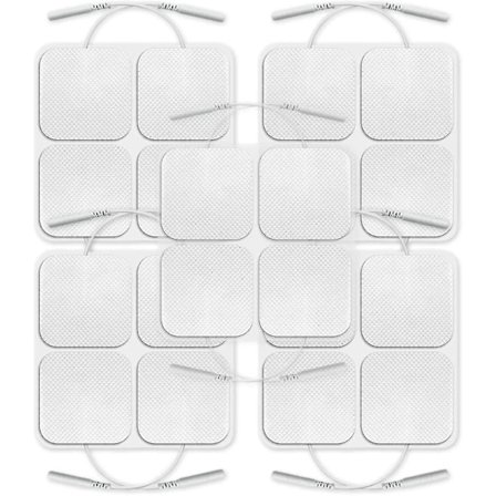 20 stycken 50x50 mm elektrodset med kabelanslutning via plugg