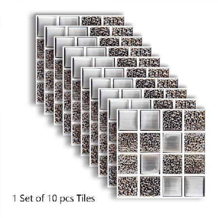 Kakeldekaler mosaik kakeldekaler i ett set om 10